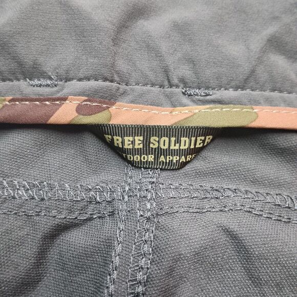 FREE SOLDIER Men's Outdoor Cargo Hiking Tactical Pants Dark Gray Size 32x32 - Picture 4 of 7